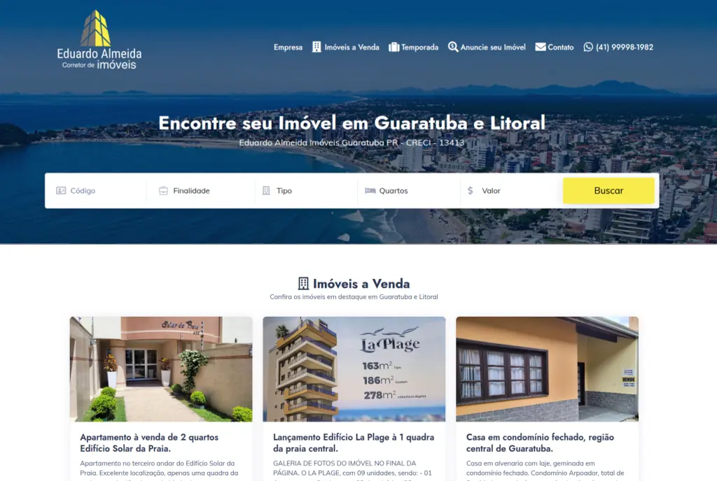Preview do projeto Imoveis Litoral Parana
