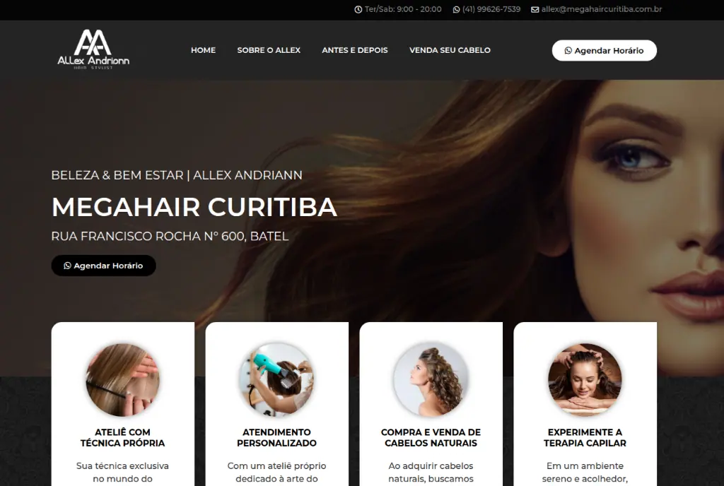 Preview do projeto Allex Andriann Megahair